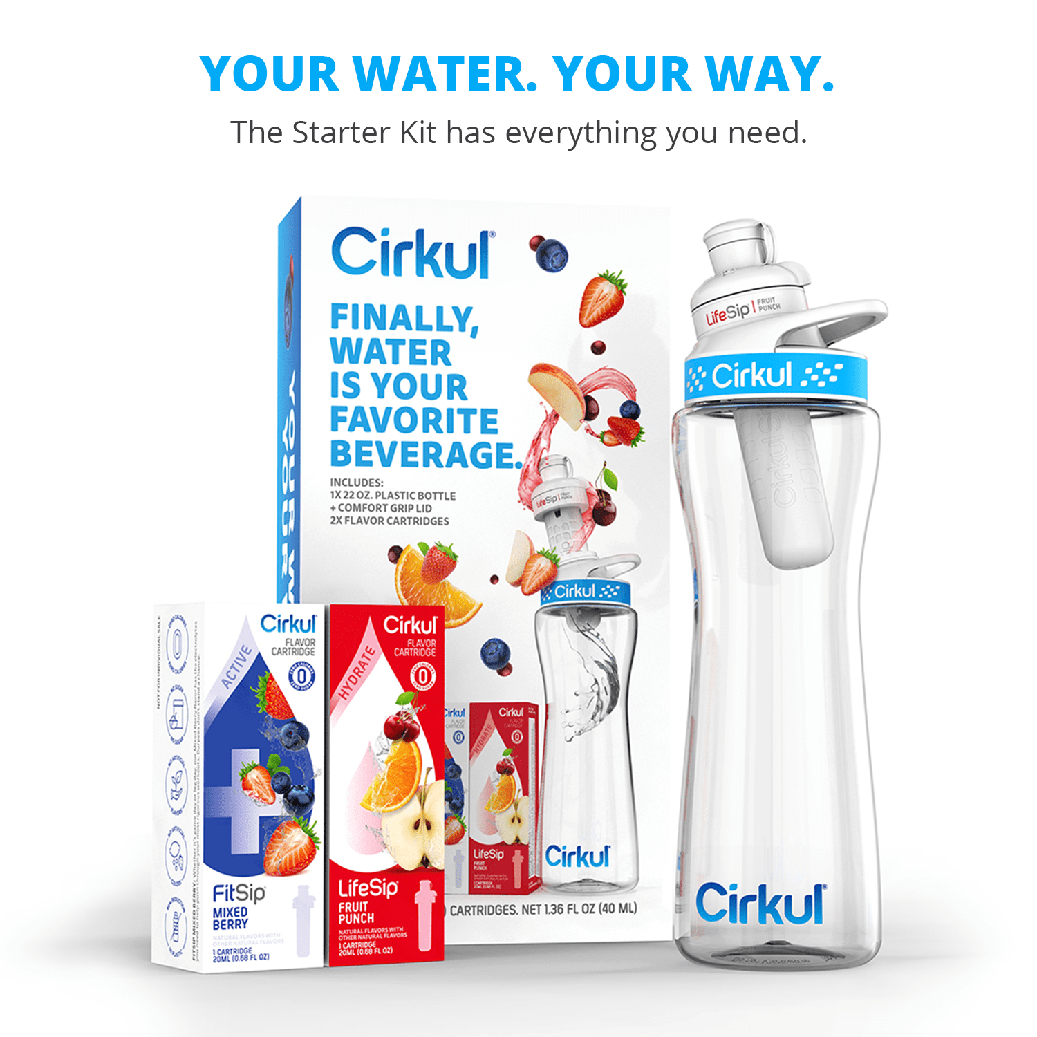 Cirkul Limited Edition Bottle 22 oz Stainless Steel -WIND -Sold Out